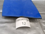 1990-1997 Mazda Miata Passenger Headlight Top Lid Cover Blue #12 90-97