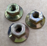 90-05 MAZDA MX-5 MIATA OEM M6 Nut 10mm Head Flange head Set of 3 1990-2005