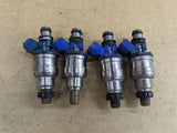 90-93 Mazda Miata MX5 MX-5 OEM NA6 1.6 Fuel Injector Set 4 USED Blue 1990-1993