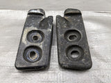 90-05 Mazda Miata MX5 OEM NA NB Front Hard Soft Top Striker Plate Pair 2 Hole