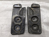 90-05 Mazda Miata MX5 OEM NA NB Front Hard Soft Top Striker Plate Pair 2 Hole