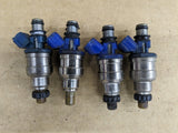 90-93 Mazda Miata MX5 MX-5 OEM NA6 1.6 Fuel Injector Set 4 USED Blue 1990-1993