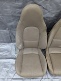 01-05 Mazda Miata Tan Vinyl Seats Pair Set OEM USED 01NBA3V 2001-2005
