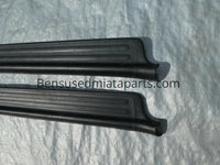 99-05 Mazda MX-5 Miata BLACK Door Sill Scuff Plate Pair OEM