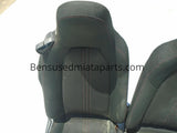 2016-2020 Mazda Miata Mx-5 OEM Seats Seat Set Black Cloth Right & Left 16-20
