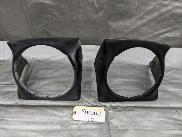 1990-1997 Mazda Miata Left & Right Headlight Shroud Cover Bezel Trim 90-97 #19