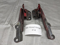 1990-1997 Mazda Miata Mx-5 OEM NA Miata Hood Hinges Pair #14 90-97