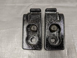 90-05 Mazda Miata OEM NA NB Side Hard Top Striker Plates Pair Latch B Pillar 1990-2005