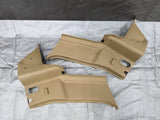 1999-2005 Mazda Miata B Pillar Plastic Trim Cover Set Tan Hardtop 99-05