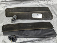 1990-1997 Mazda Miata Mx-5 OEM 2-Piece Left & Right Sun Visors Pair Black 93NASU 90-97