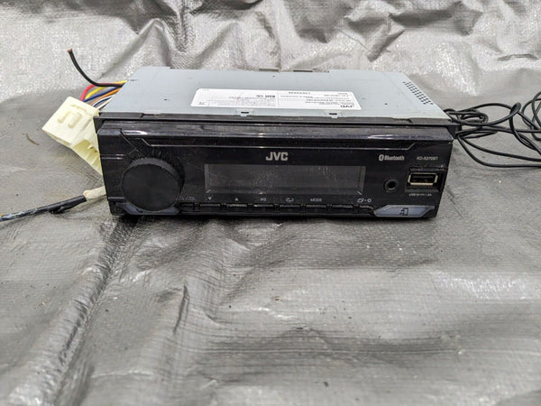 JVC Single Din AM FM Radio CD Player AUX USB KD-X270BT 96NAPT