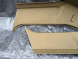 1999-2005 Mazda Miata Mx-5 OEM B Pillar Seat Belt Tower Trim Panels Tan Hardtop Cutouts 99-05