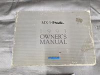 1993 Mazda Mx-5 Miata OEM Owners Manual 93 #8