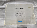 1993 Mazda Mx-5 Miata OEM Owners Manual 93 #8