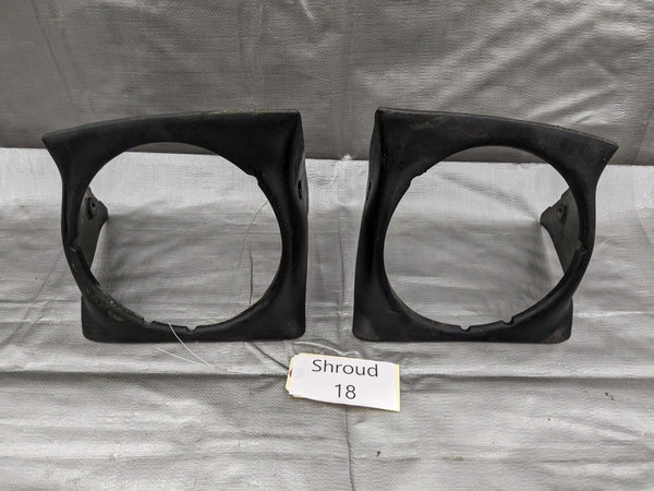 1990-1997 Mazda Miata Left & Right Headlight Shroud Cover Bezel Trim 90-97 #18