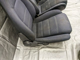 1990-1993 MAZDA MX-5 MIATA OEM SEATS SEAT SET BLACK CLOTH LEFT AND RIGHT 99NB20P2 90-93