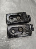 90-05 Mazda Miata OEM NA NB Side Hard Top Striker Plates Pair Latch B Pillar 1990-2005