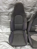 01-05 Mazda Miata Black Cloth Seats / Pair Set OEM USED 01NB18J #2 2001-2005