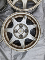 1994-1997 Mazda Miata Mx-5 Semi Spoke 4x100 14x6 Wheel Set of 4 NA 94-97