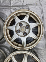 1994-1997 Mazda Miata Mx-5 Semi Spoke 4x100 14x6 Wheel Set of 4 NA 94-97