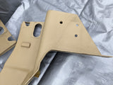 1999-2005 Mazda Miata Mx-5 OEM B Pillar Seat Belt Tower Trim Panels Tan Hardtop Cutouts 99-05