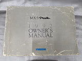 1992 Mazda Mx-5 Miata OEM Owners Manual 92 #11