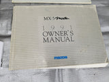 1991 Mazda Mx-5 Miata OEM Owners Manual With Case 91 #3