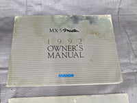 1992 Mazda Mx-5 Miata OEM Owners Manual 92 #7