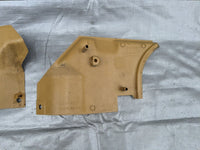 1990-1993 Mazda Miata OEM Tan Interior Kick Panel Trim Set NA 90-93