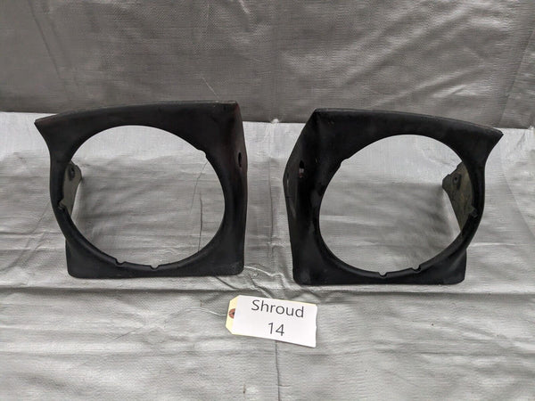 1990-1997 Mazda Miata Left & Right Headlight Shroud Cover Bezel Trim 90-97 #14