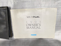 1993 Mazda MX-5 Miata Owners Manual Case 92NAUC