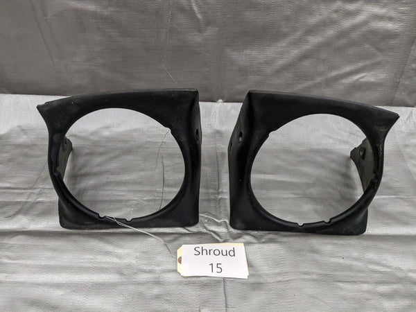 1990-1997 Mazda Miata Left & Right Headlight Shroud Cover Bezel Trim 90-97 #15