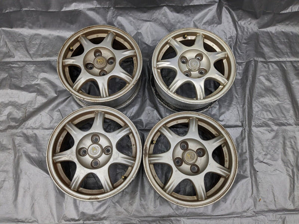 1994-1997 Mazda Miata Mx-5 Semi Spoke 4x100 14x6 Wheel Set of 4 NA 94-97