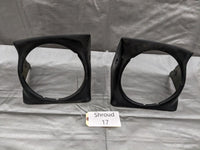 1990-1997 Mazda Miata Left & Right Headlight Shroud Cover Bezel Trim 90-97 #17