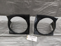 1990-1997 Mazda Miata Left & Right Headlight Shroud Cover Bezel Trim 90-97 #16