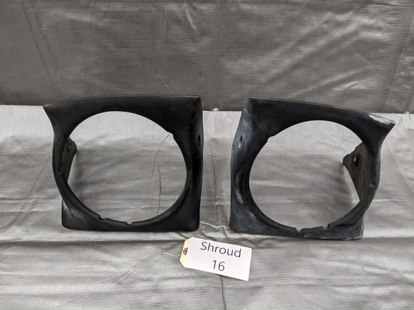 1990-1997 Mazda Miata Left & Right Headlight Shroud Cover Bezel Trim 90-97 #16
