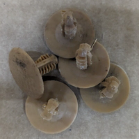 90-97 Mazda Miata Carpet Mats Tan Clips Pin 5 PCS Christmas Tree 1990-1997