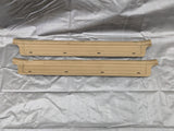 1999-2005 Mazda Miata MX-5 Door Sill Trim Cover Pair Chrome Tan 99-05