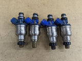 1990-1993 Mazda Miata Mx-5 OEM NA6 1.6 Fuel Injector Set 4 USED Blue 90-93 Mazda Miata OEM used part