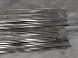1999-2005 Mazda Miata MX-5 Door Sill Trim Cover Pair Chrome Tan 99-05
