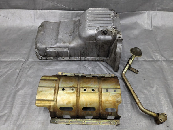 1990-1993 Mazda Miata Mx5 OEM Engine Motor Oil Pan Assembly NA 1.6L 90-93 90NASU — Mazda Miata MX-5 OEM part product photo
