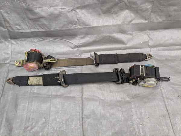1990-1993 Mazda Miata Oem Black Seat Belt Reel Left Right Set NA 90-93 91NASU — Mazda Miata MX-5 OEM part product photo