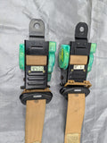 1994-1997 Mazda Miata Oem TAN Seat Belt Reel Left Right Set NA 94-97 94NA9102