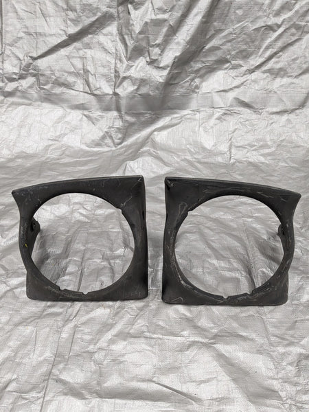 90-97 Mazda Miata NA Headlight Bezel Frame Surround Trim Black Shroud Kit 91NASU