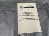 2001 Mazda Miata MX-5 OEM NB Owner’s Manual OEM Guidebook Set 01 01NB6119