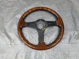 Steering Wheel Wood Wooden 350mm NO Hub Adapter