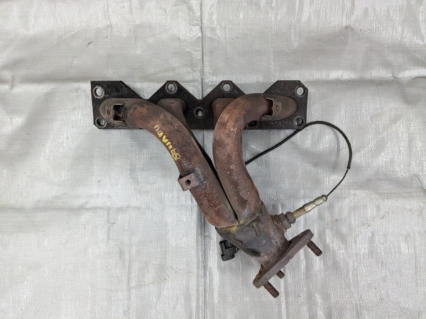 90-93  Mazda Miata mx-5 Exhaust Manifold Header Used Leak 1990-1993 89NADU — Mazda Miata MX-5 OEM part product photo