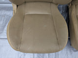 2001-2005 Mazda Miata Mx-5 OEM Tan Vinyl Seats Pair 01-05 01NB4157