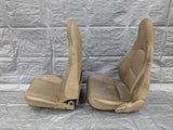 2001-2005 Mazda Miata Mx-5 OEM Tan Vinyl Seats Pair  01-05 00NB7436