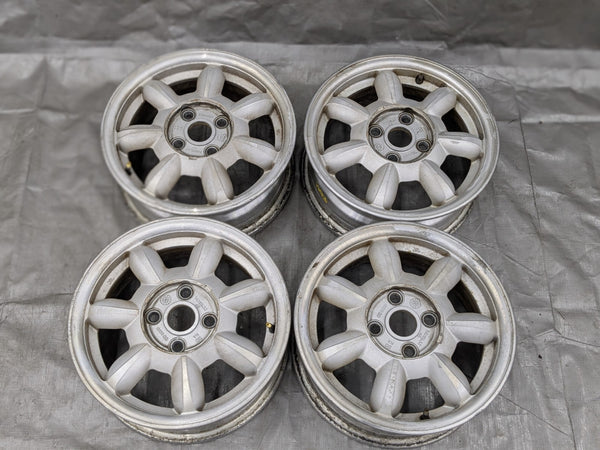 90-93 Mazda Miata Daisy Wheel Rim Set Miata MX5 14x5.5 8N137600 90NAUC — Mazda Miata MX-5 OEM part product photo